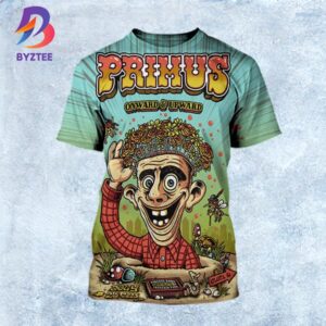 Primus Atlanta 2025 Onward And Upward Poster Tonight Show At Synovus Bank Amphitheatre At Chastain Park In Georgia In July 25 2025 All Over Print Shirt