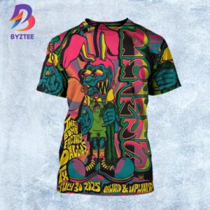 Primus Dallas 2025 Onward And Upward Tour Poster At The Bomb Factory In Texas On July 30 2025 All Over Print Shirt