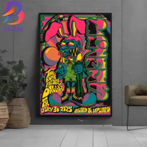 Primus Dallas 2025 Onward And Upward Tour Poster At The Bomb Factory In Texas On July 30 2025 Home Decor Poster Canvas