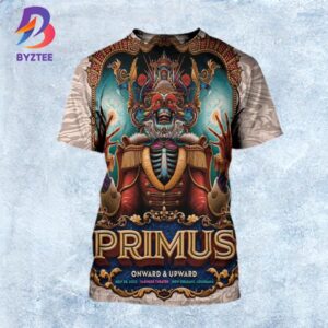 Primus New Orleans 2025 Onward And Upward Tour Poster Tonight Show At Saenger Theatre In Louisiana On July 28 2025 All Over Print Shirt