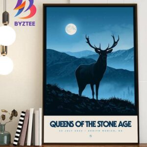 Queens Of The Stone Age Munich 2025 Poster The End Is Nero World Tour At Zenith In Germany On July 25 2025 Home Decor Poster Canvas