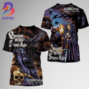 Queens Of The Stone Age Zagreb 2025 Combined Poster 2 Night At SRC Salata In Croatia On July 22-23 2025 Two Sided All Over Print 3D Shirt