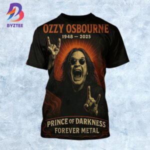 RIP Ozzy Osbourne 1948-2025 Prince Of Darkness Forever Metal All Over Print Shirt
