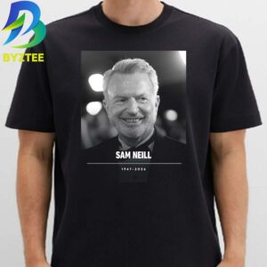 RIP Sam Neill Dr Alan Grant Jurassic Park 1947 2026 Unisex T- Shirt