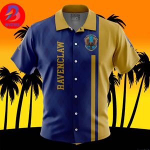 Ravenclaw Harry Potter For Men And Women In Summer Vacation Button Up Hawaiian Shirt