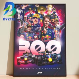 Red Bull Racing 300 Podiums F1 Belgian Gp 2026 Home Decor Poster Canvas