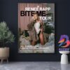 Renee Rapp Bite Me Tour 2025-2026 Official Poster With Special Guests SYD Ravyn Lenae And Absolutely Home Decor Poster Canvas