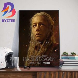 Rhaenyra Targaryen In House Of The Dragon Season 2 Fire To Fire Official Poster Wall Decor Poster Canvas