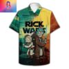 Rick and Morty Trippy Cosmic Rick For Men And Women In Summer Vacation Button Up Hawaiian Shirt