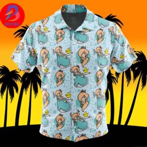 Rosalina Super Mario Bros For Men And Women In Summer Vacation Button Up Hawaiian Shirt