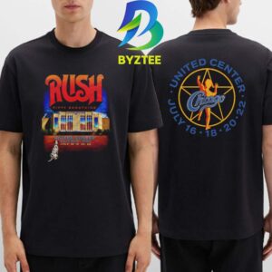 Rush Fifty Some Thing United Center Chicago 2026 Two Sided T-Shirt