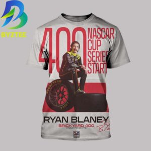 Ryan Blaney Brickyard 400 Nascar Cup Series Starts 2026 All Over Print Shirt