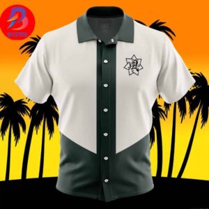 Sanemi Shinazugawa Demon Slayer For Men And Women In Summer Vacation Button Up Hawaiian Shirt