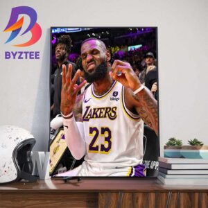 Scoring King King James Lebron James 40K Career Points in NBA Wall Decor Poster Canvas
