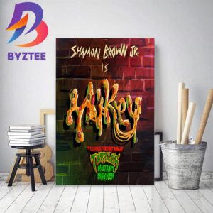 Shamon Brown Jr Is Michelangelo In Teenage Mutant Ninja Turtles Mutant Mayhem Decor Poster Canvas