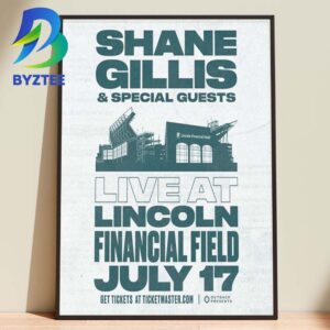 Shane Gillis & Special Guests Live At Lincoln Financial Field 17th 2026 Home Decor Poster Canvas
