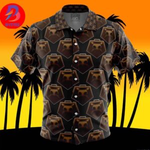 Shinigami Badge Bleach For Men And Women In Summer Vacation Button Up Hawaiian Shirt