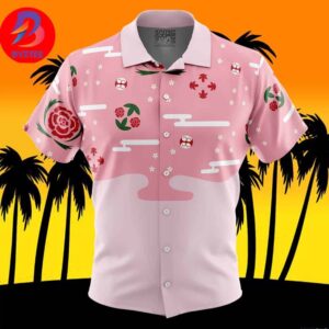 Shunsui Kyoraku Bleach For Men And Women In Summer Vacation Button Up Hawaiian Shirt