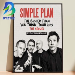 Simple Plan The Gigger Than You Think Tour 2026 Home Decor Poster Canvas