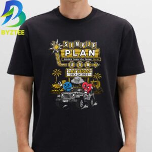Simple Plan The Gigger Than You Think Tour Las Vegas 2026 Unisex T- Shirt