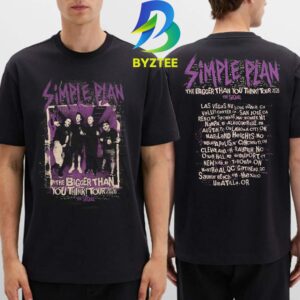 Simple Plan The Gigger Than You Think Tour The Sequel  2026 Two Sided T-Shirt