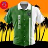 Skull Emblem Fire Force For Men And Women In Summer Vacation Button Up Hawaiian Shirt
