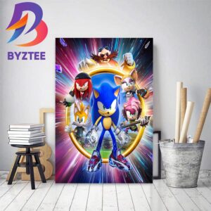 Sonic Prime Season 2 Has Been Confirmed To Be On Netflix July 13th Home Decor Poster Canvas