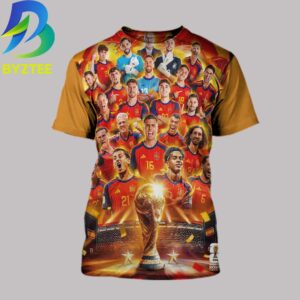 Spain Are Champions Fifa World Cup 2026 All Over Print T Shirt