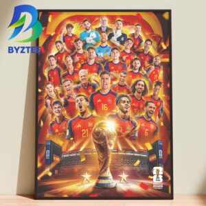 Spain Are Champions Fifa World Cup 2026 Home Decor Poster Canvas