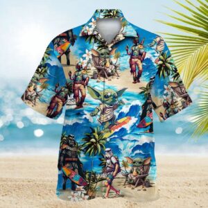 Special Star Wars Surfing Tropical Aloha Hawaiian Shirt For Men And Women