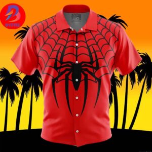 Spiderman Marvel Comics For Men And Women In Summer Vacation Button Up Hawaiian Shirt
