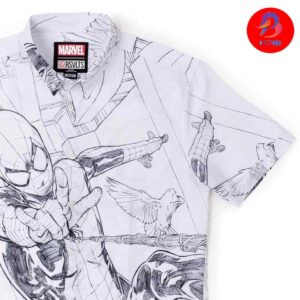 Spiderman Web Surfing RSVLTS For Men And Women Hawaiian Shirt