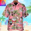 Star Wars Cartoon Baby Yoda Pink Gift For Star Wars Movie Fans Tropical Aloha Hawaiian Shirt For Men And Women