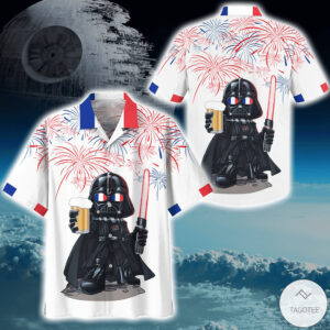 Star Wars Darth Vader Beer Themed Independence Tropical Aloha Hawaiian Shirt For Men And Women