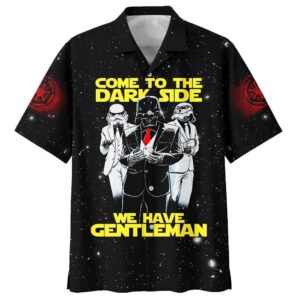 Star Wars Darth Vader Come To The Dark Side We Have Gentleman Tropical Aloha Hawaiian Shirt For Men And Women