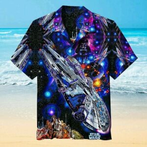 Star Wars Darth Vader Millennium Falcon Tropical Aloha Hawaiian Shirt For Men And Women