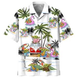 Star Wars Disney Baby Yoda Tropical Aloha Hawaiian Shirt For Men And Women