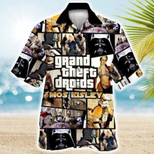 Star Wars Grand Theft Droids Mos Eisley Tropical Aloha Hawaiian Shirt For Men And Women