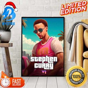 Stephen Curry As GTA VI Characters Decoration Poster
