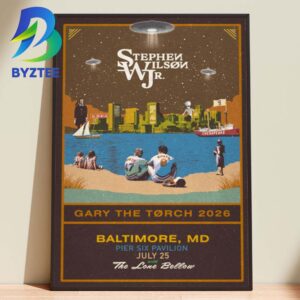 Stephen Wilson Jr With The Love Bellow Gary The Torch Baltimore MD July 25th 2026 Home Decor Poster Canvas