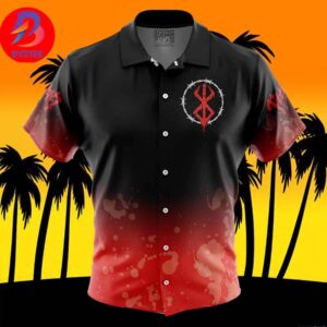 Struggler Berserk For Men And Women In Summer Vacation Button Up Hawaiian Shirt