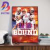 Super Bowl LVIII Is Set Kansas City Chiefs Vs San Francisco 49ers In Las Vegas February 11th 2024 Art Decor Poster Canvas