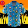 Super Mushroom Super Mario For Men And Women In Summer Vacation Button Up Hawaiian Shirt Super Mushroom Super Mario For Men And Women In Summer Vacation Button Up Hawaiian Shirt
