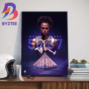 Sydney Mclaughlin-Levrone 400m Hurdles World Record Double Olympic Champion Wall Decor Poster Canvas