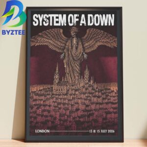 System Of A Down London UK 2026 Home Decor Poster Canvas
