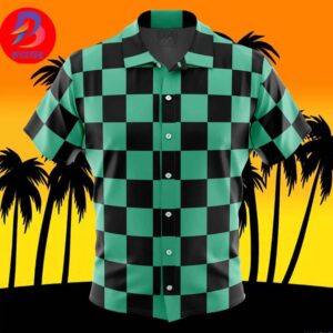 Tanjiro Kamado Demon Slayer For Men And Women In Summer Vacation Button Up Hawaiian Shirt