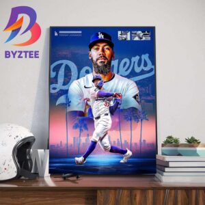 Teoscar Hernandez Is The First Los Angeles Dodgers Player To Win The 2024 MLB Home Run Derby Wall Decor Poster Canvas