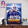 The AFC East Champions Are Buffalo Bills Clinch 4th Straight Division Title Art Decorations Poster Canvas