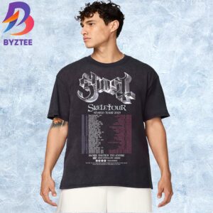 The Band Ghost Skeletour World Tour 2025 Poster Schedule Dates List Unisex T-Shirt