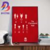 The Champions Of Spain Barcelona Are Champions La Liga 2022-23 Home Decor Poster Canvas